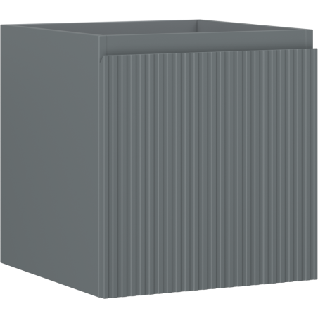 Mexen Rivel bathroom cabinet under sink 45 cm, 1 drawer, grooved, matte graphite - 91A20-04547-1-BF66