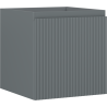Mexen Rivel bathroom cabinet under sink 45 cm, 1 drawer, grooved, matte graphite - 91A20-04547-1-BF66