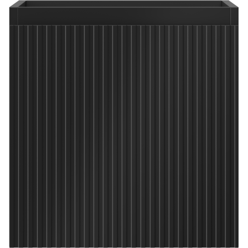 Mexen Rivel bathroom cabinet under-sink 45 cm, 1 drawer, grooved, black matte - 91A20-04547-1-BF71