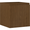 Mexen Rivel bathroom cabinet under sink 45 cm, 1 drawer, grooved, walnut - 91A20-04547-1-BF86