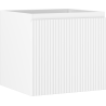 Mexen Rivel bathroom cabinet under sink 50 cm, 1 drawer, grooved, white matte - 91A20-05047-1-BF01