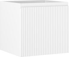 Mexen Rivel bathroom cabinet under sink 50 cm, 1 drawer, grooved, white matte - 91A20-05047-1-BF01