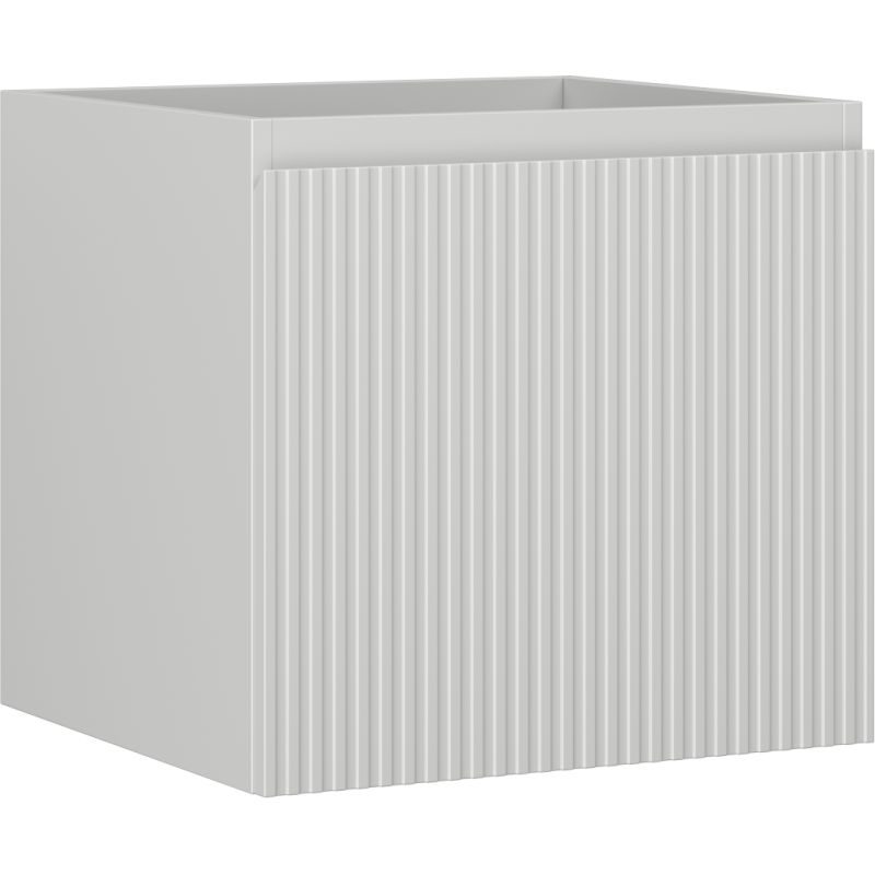 Mexen Rivel bathroom cabinet for sink 50 cm, 1 drawer, grooved, matte gray - 91A20-05047-1-BF62