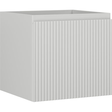 Mexen Rivel bathroom cabinet for sink 50 cm, 1 drawer, grooved, matte gray - 91A20-05047-1-BF62
