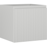 Mexen Rivel bathroom cabinet for sink 50 cm, 1 drawer, grooved, matte gray - 91A20-05047-1-BF62