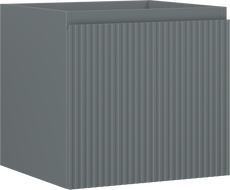 Mexen Rivel bathroom cabinet under the sink 50 cm, 1 drawer, grooved, matte graphite - 91A20-05047-1-BF66
