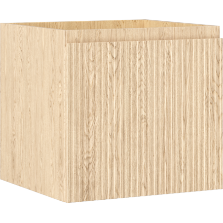 Mexen Rivel bathroom cabinet for a washbasin 50 cm, 1 drawer, fluted, oak - 91A20-05047-1-BF81