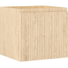Mexen Rivel bathroom cabinet under-sink 50 cm, 1 drawer, grooved, oak - 91A20-05047-1-BF81