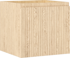 Mexen Rivel bathroom cabinet under-sink 50 cm, 1 drawer, grooved, oak - 91A20-05047-1-BF81