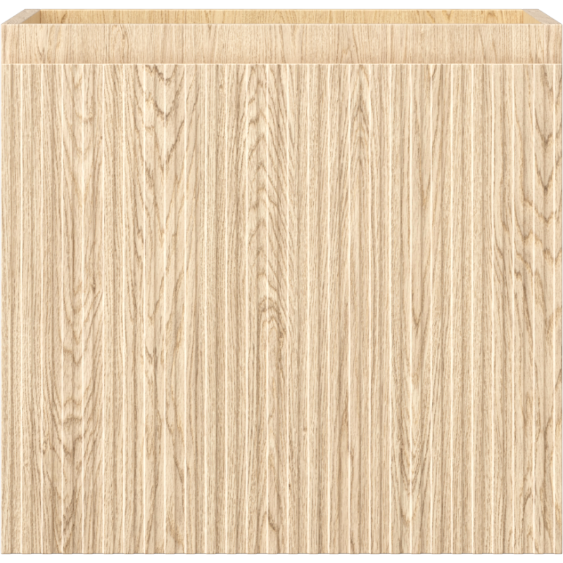 Mexen Rivel bathroom cabinet for a washbasin 50 cm, 1 drawer, fluted, oak - 91A20-05047-1-BF81