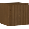 Mexen Rivel bathroom cabinet for washbasin 50 cm, 1 drawer, grooved, walnut - 91A20-05047-1-BF86