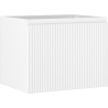 Mexen Rivel bathroom cabinet under-sink 60 cm, 1 drawer, fluted, white matte - 91A20-06047-1-BF01