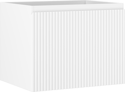 Mexen Rivel bathroom cabinet under-sink 60 cm, 1 drawer, fluted, white matte - 91A20-06047-1-BF01