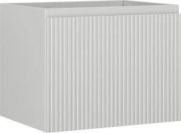 Mexen Rivel bathroom cabinet 60 cm, 1 drawer, fluted, matte grey - 91A20-06047-1-BF62