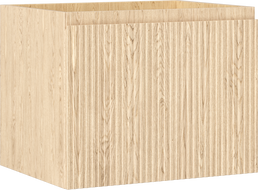 Mexen Rivel bathroom cabinet under the sink 60 cm, 1 drawer, grooved, oak - 91A20-06047-1-BF81