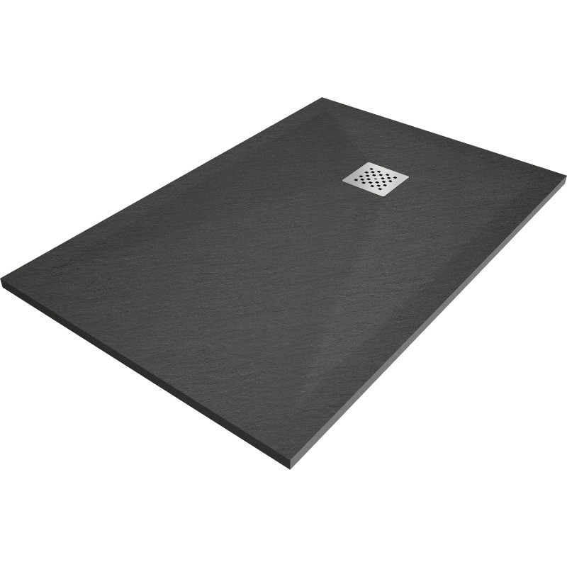 Mexen Stone+ composite rectangular shower tray 110 x 90 cm, anthracite - 44719011