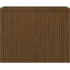Mexen Rivel bathroom cabinet for washbasin 60 cm, 1 drawer, grooved, walnut - 91A20-06047-1-BF86