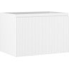Mexen Rivel bathroom cabinet for a sink 70 cm, 1 drawer, grooved, matte white - 91A20-07047-1-BF01