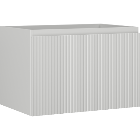 Mexen Rivel bathroom cabinet under sink 70 cm, 1 drawer, grooved, gray matte - 91A20-07047-1-BF62