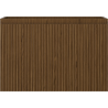 Mexen Rivel bathroom cabinet under washbasin 70 cm, 1 drawer, fluted, walnut - 91A20-07047-1-BF86