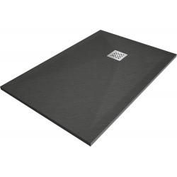 Mexen Stone+ rectangular composite shower tray 120 x 90 cm, Anthracite - 44719012