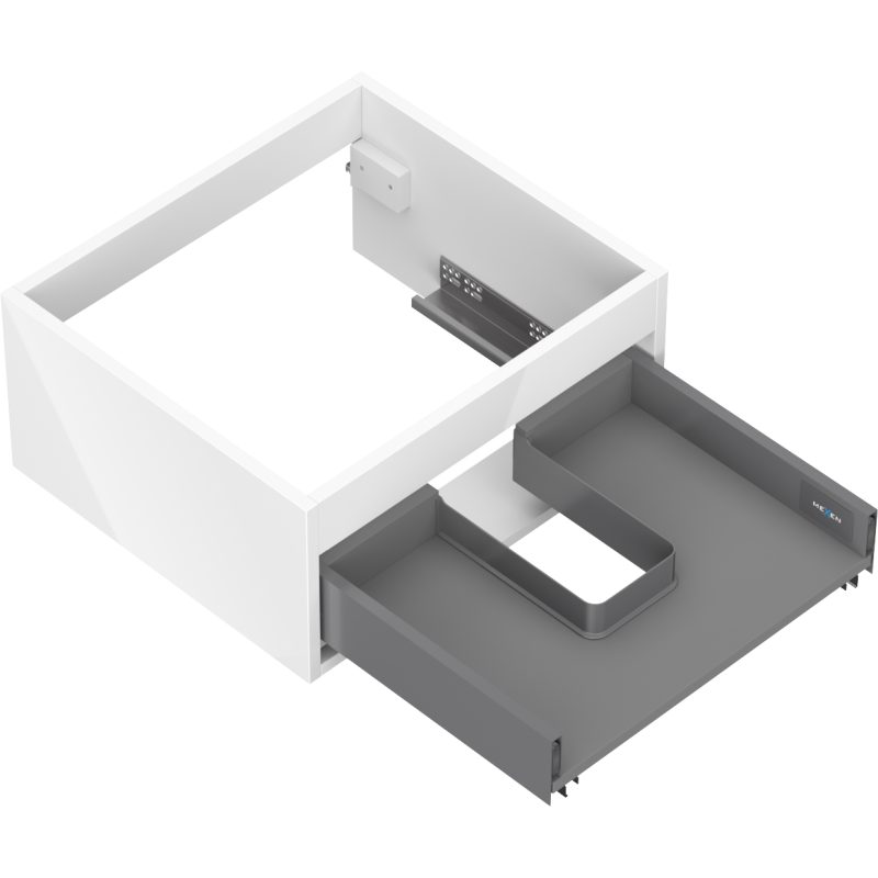 Mexen Box-A cabinet corpus for washbasin 50 cm, 1 drawer, white gloss - 91AX0-0500-235-1-00