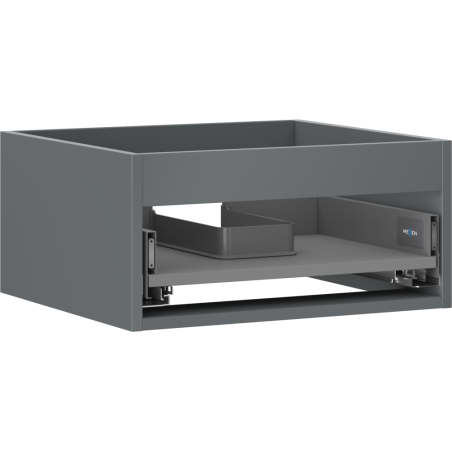 Mexen Box-A under-sink cabinet body 50 cm, 1 drawer, matte graphite - 91AX0-0500-235-1-66