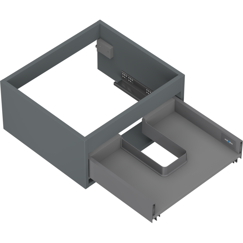 Mexen Box-A under-sink cabinet body 50 cm, 1 drawer, matte graphite - 91AX0-0500-235-1-66