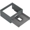 Mexen Box-A sink cabinet body 50 cm, 1 drawer, matte graphite - 91AX0-0500-235-1-66