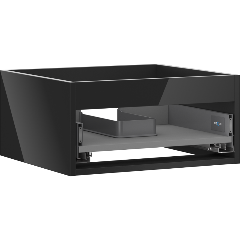 Mexen Box-A basin cabinet carcass 50 cm, 1 drawer, black gloss - 91AX0-0500-235-1-70