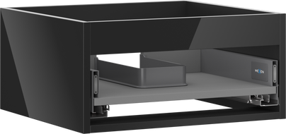 Mexen Box-A basin cabinet carcass 50 cm, 1 drawer, black gloss - 91AX0-0500-235-1-70