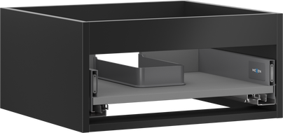 Mexen Box-A sink cabinet body 50 cm, 1 drawer, black matte - 91AX0-0500-235-1-71