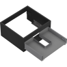 Mexen Box-A sink cabinet body 50 cm, 1 drawer, black matte - 91AX0-0500-235-1-71