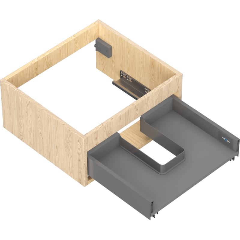 Mexen Box-A Cabinet Unit 50 cm, 1 Drawer, Oak - 91AX0-0500-235-1-81