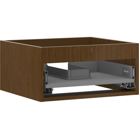 Mexen Box-A cabinet base for washbasin 50 cm, 1 drawer, walnut - 91AX0-0500-235-1-86