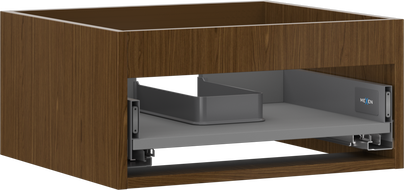 Mexen Box-A cabinet base for washbasin 50 cm, 1 drawer, walnut - 91AX0-0500-235-1-86