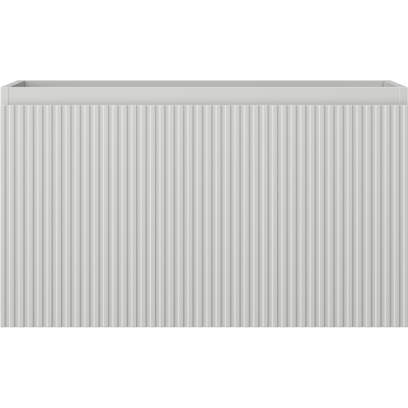 Mexen Rivel bathroom cabinet under sink 80 cm, 1 drawer, grooved, grey matte - 91A20-08047-1-BF62