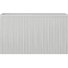 Mexen Rivel bathroom cabinet under sink 80 cm, 1 drawer, fluted, matte gray - 91A20-08047-1-BF62