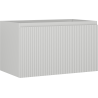 Mexen Rivel bathroom cabinet under sink 80 cm, 1 drawer, fluted, matte gray - 91A20-08047-1-BF62