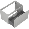 Mexen Rivel bathroom cabinet under sink 80 cm, 1 drawer, fluted, matte gray - 91A20-08047-1-BF62