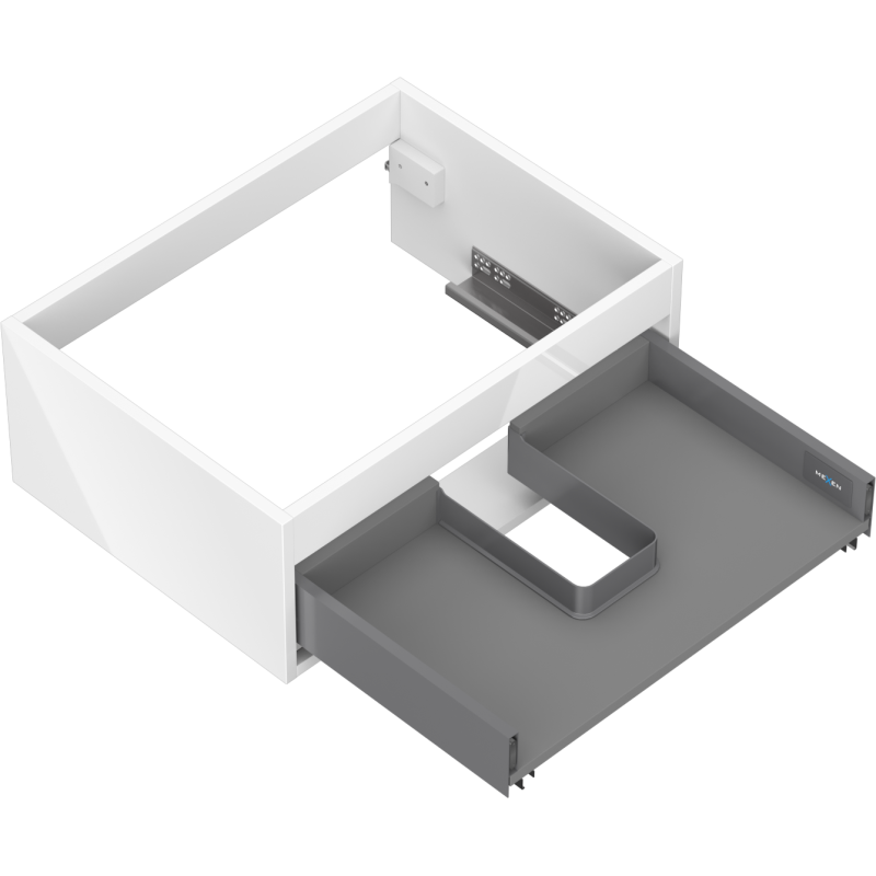 Mexen Box-A cabinet body for washbasin 60 cm, 1 drawer, white gloss - 91AX0-0600-235-1-00