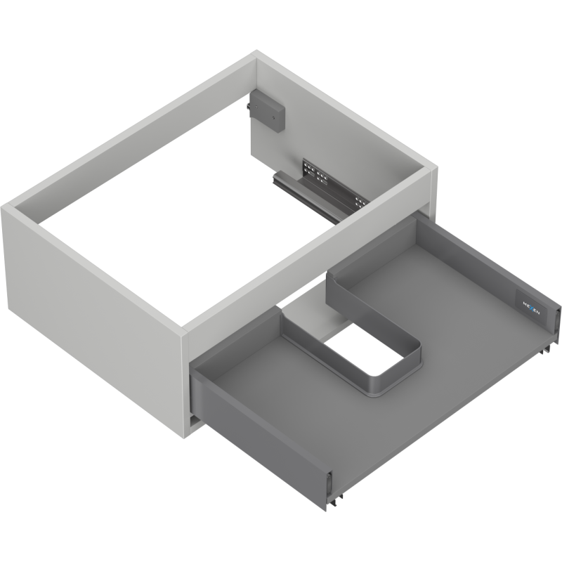 Mexen Box-A 60 cm Cabinet Body, 1 Drawer, Matte Grey - 91AX0-0600-235-1-62