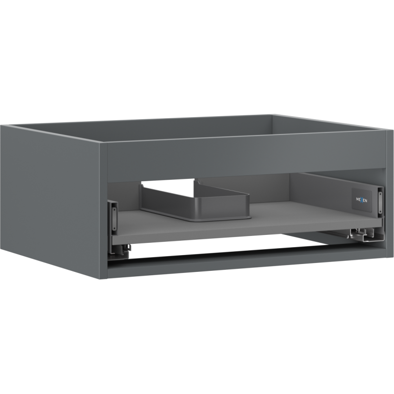 Mexen Box-A vanity cabinet body 60 cm, 1 drawer, matte graphite - 91AX0-0600-235-1-66