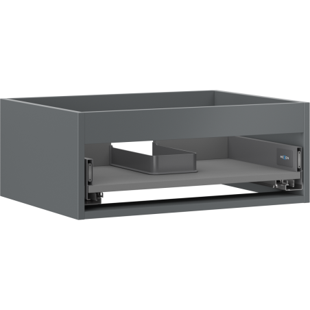 Mexen Box-A cabinet frame for washbasin 60 cm, 1 drawer, matte graphite - 91AX0-0600-235-1-66