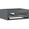 Mexen Box-A cabinet frame for washbasin 60 cm, 1 drawer, matte graphite - 91AX0-0600-235-1-66