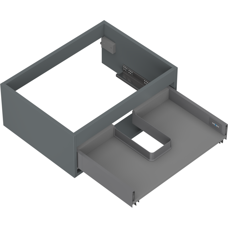 Mexen Box-A cabinet frame for washbasin 60 cm, 1 drawer, matte graphite - 91AX0-0600-235-1-66