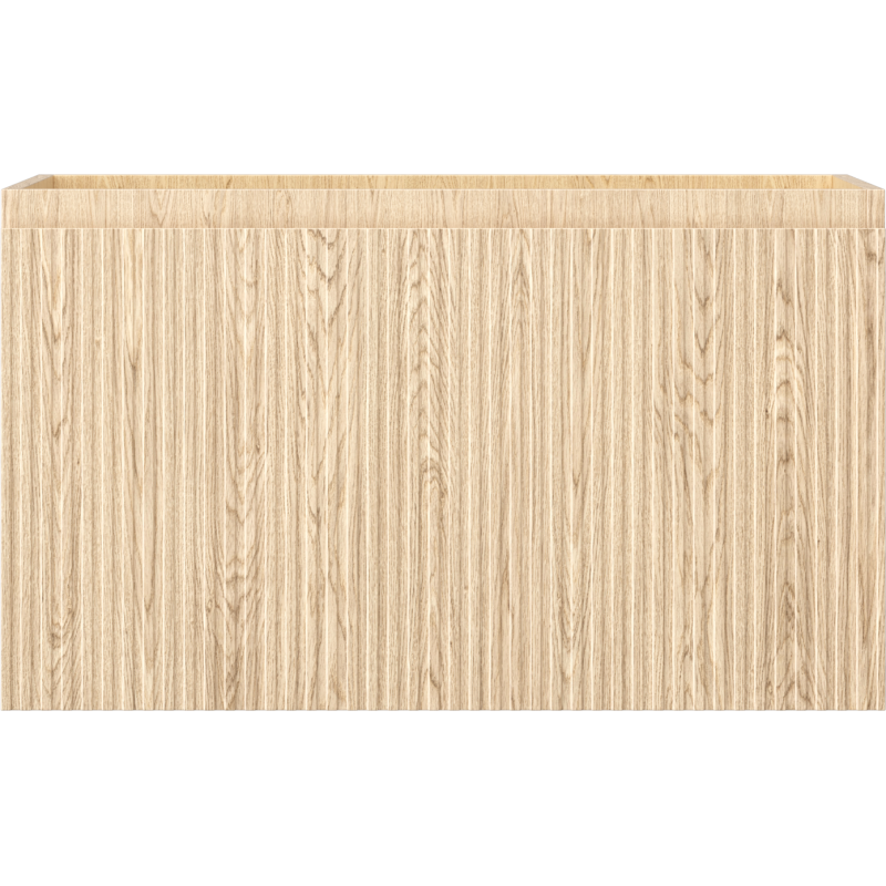 Mexen Rivel 80 cm bathroom cabinet, 1 drawer, grooved, oak - 91A20-08047-1-BF81