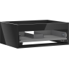 Mexen Box-A 60 cm Vanity Cabinet, 1 Drawer, Black Gloss - 91AX0-0600-235-1-70