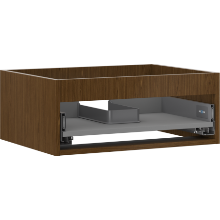 Mexen Box-A Cabinet Under-Sink 60 cm, 1 Drawer, Walnut - 91AX0-0600-235-1-86