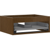 Mexen Box-A Cabinet Under-Sink 60 cm, 1 Drawer, Walnut - 91AX0-0600-235-1-86